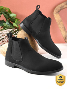 Roadster Black Casual Boots For Men Boots