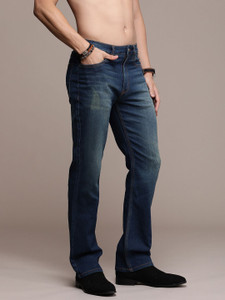 Roadster Boot-Leg Men Dark Blue Jeans