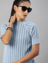 Roadster Casual Raglan Sleeves Self Design Women