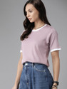Roadster Casual Solid Women Purple Top