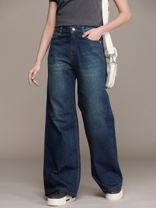 Roadster Flared Women Dark Blue Jeans