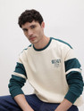 Roadster Full Sleeve Color Block Men Sweatshirt