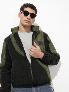 Roadster Full Sleeve Self Design Men Jacket