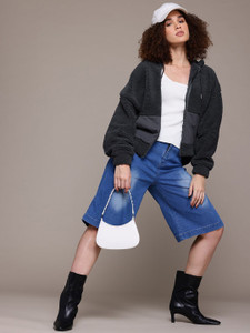 Roadster Full Sleeve Self Design Women Sweatshirt