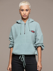 Roadster Full Sleeve Self Design Women Sweatshirt