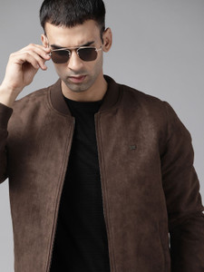 Roadster Full Sleeve Solid Men Bomber Jacket