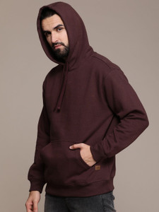 Roadster Full Sleeve Solid Men Reversible Sweatshirt