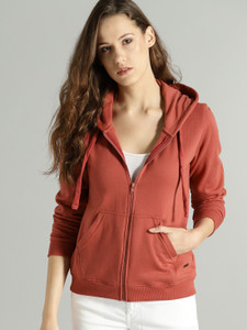 Roadster Full Sleeve Solid Women Sweatshirt