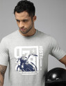 Roadster Graphic Print Men Round Neck Grey