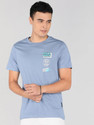Roadster Graphic Print Men Round Neck Light