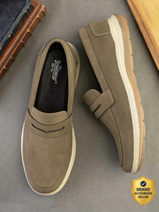 Roadster Khaki Flexible Penny casual Shoe For