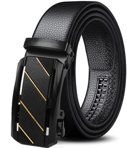roadster men black artificial leather texas leatherite belt
