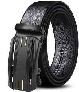 roadster men black artificial leather texas leatherite belt
