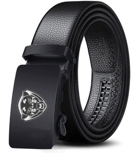 roadster men black artificial leather texas leatherite belt