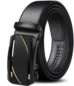 roadster men black artificial leather texas leatherite belt