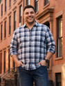 Roadster Men Checkered Casual Blue Shirt
