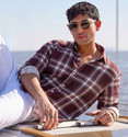 Roadster Men Checkered Casual Maroon Shirt