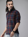 Roadster Men Checkered Casual Multicolor Shirt