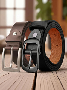 Roadster Men Formal Black Brown Genuine Leather