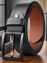 Roadster Men Formal Black Genuine Leather Belt