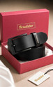 Roadster Men Formal Casual Black Genuine Leather