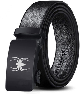 roadster men formal casual party evening black artificial leather texas leatherite belt