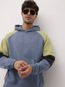 Roadster Men Full Sleeve Color Block Hooded