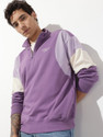 Roadster Men Full Sleeve Color Block Sweatshirt