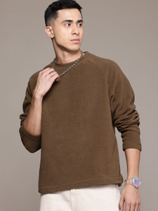 Roadster Men Full Sleeve Solid Sweatshirt