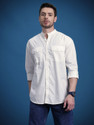 Roadster Men Printed Casual White Shirt