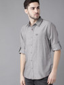 Roadster Men Regular Fit Solid Spread Collar