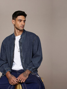 Roadster Men Solid Bomber Jacket