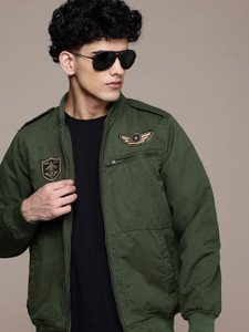 Roadster Men Solid Bomber Jacket
