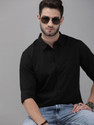 Roadster Men Solid Casual Black Shirt