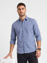 Roadster Men Solid Casual Blue Shirt