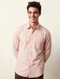 Roadster Men Solid Casual Cream Shirt