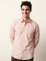 Roadster Men Solid Casual Cream Shirt