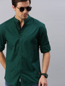 Roadster Men Solid Casual Green Shirt