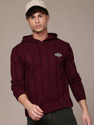 Roadster Printed Hooded Neck Casual Men Maroon