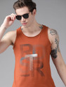 Roadster Printed Men Round Neck Red T-Shirt