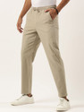 Roadster Regular Fit Men Beige Trousers