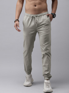 Roadster Regular Fit Men Grey Trousers