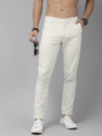Roadster Regular Fit Men White Trousers