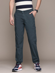 Roadster Relaxed Men Black Trousers