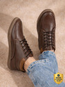 Roadster Roadster Men Brown Casual Mid-Top Sneakers