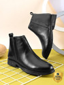 Roadster Round Toe Solid Slipon Chelsea Boots