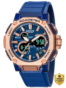 roadster rugged style analog-digital watch  - for men