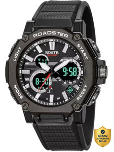 roadster rugged style analog-digital watch  - for men