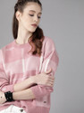 Roadster Self Design Round Neck Casual Women