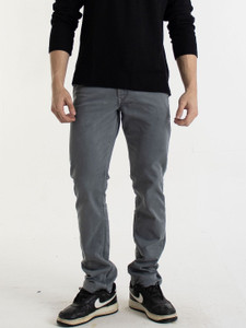 Roadster Slim Fit Men Grey Trousers